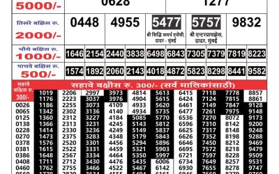 Maharashtra Gaj Laxmi Result 17/6/24