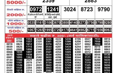 Maharashtra Gaj Laxmi Result 18/6/24