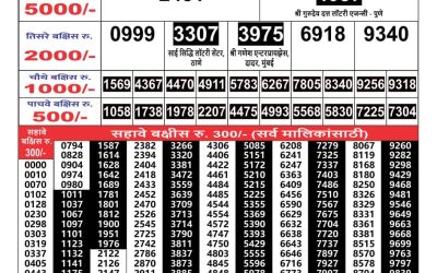 Maharashtra Gaj Laxmi Result 22/6/24