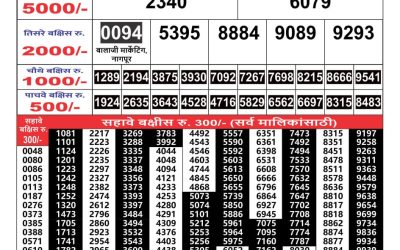 Maharashtra Gajlaxmi weekly lottery result 10.08.24