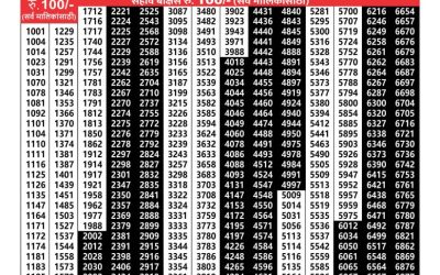 Maharashtra padmini weekly lottery result 20.08.24