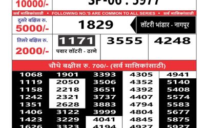 Maharashtra Sahyadri weekly lottery result 31.08.24