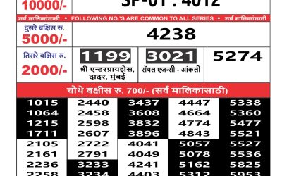 Maharashtra Sahyadri weekly lottery result 21.09.24