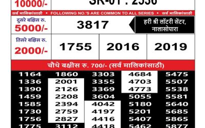 Maharashtra Sahyadri weekly lottery result 6.09.24