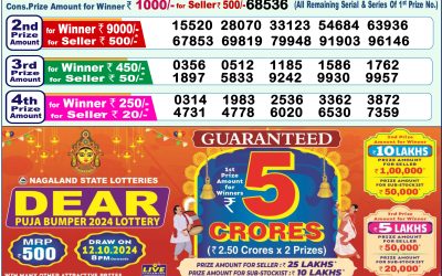 Dear lottery 1pm result 27.09.24