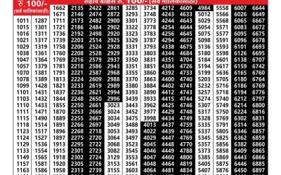 Maharashtra vaibhavlaxmi weekly lottery result 4.10.24