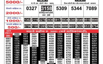 Maharashtra Gajlaxmi weekly lottery result 20.10.24