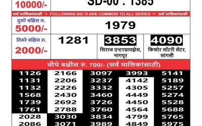 Maharashtra Sahyadri weekly lottery result 24.10.24