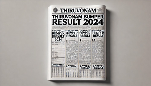 Kerala Thiruvonam Bumper Lottery Result