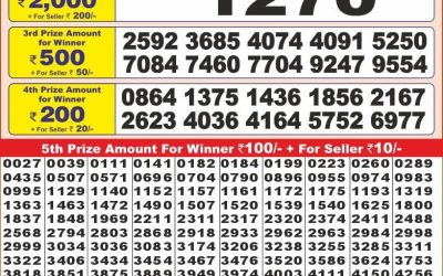 Punjab state dear10 lottery 6pm result 17.11.24