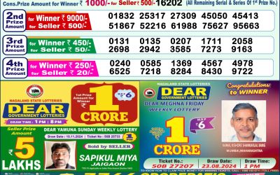 Dear Lottery 1PM Result 21.11.24