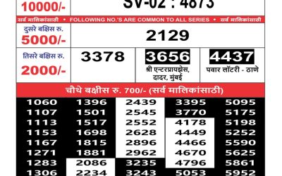 Maharashtra Sahyadri weekly lottery result 6.11.24