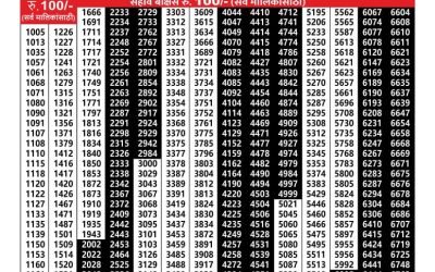 Maharashtra vaibhavlaxmi weekly lottery result 8.11.24