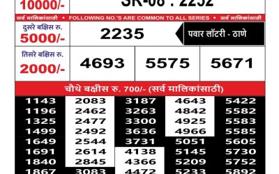 Maharashtra Sahyadri weekly lottery result 15.11.24