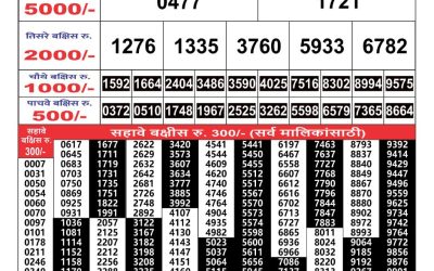 Maharashtra Gajlaxmi weekly lottery result 17.11.24