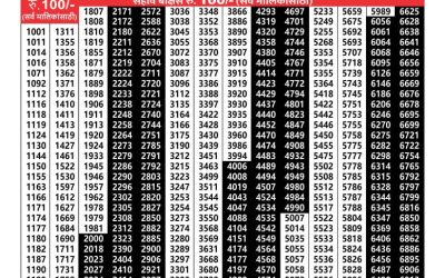 Maharashtra padmini weekly lottery result 19.11.24