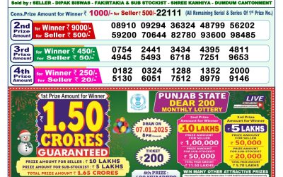 Dear lottery 1pm result 31.12.24