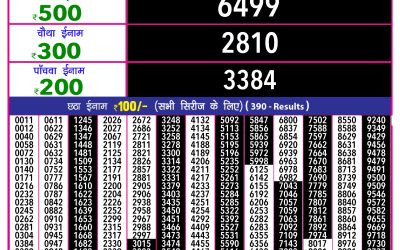 Rajashree 10 evening weekly lottery 5.40pm result 24.1.25