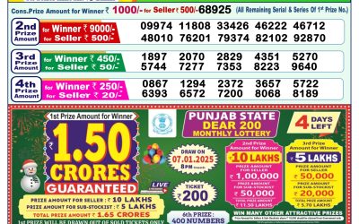 Dear Lottery 1PM Result 3.1.25