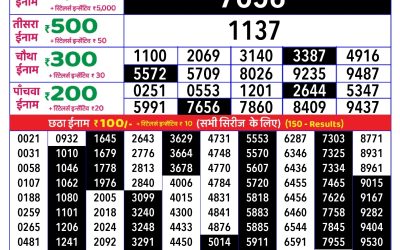 Rajshree daily lottery 1pm result 4.2.25